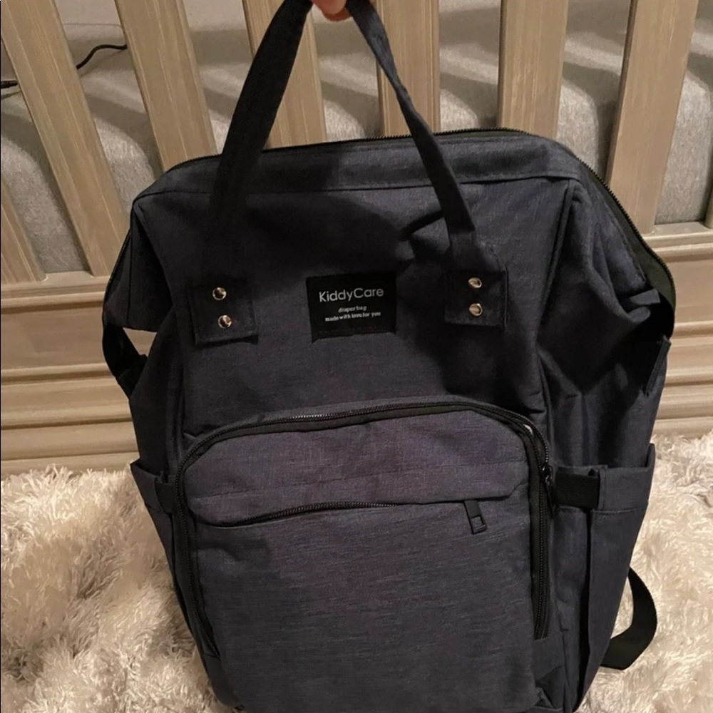 Navy diaper bag